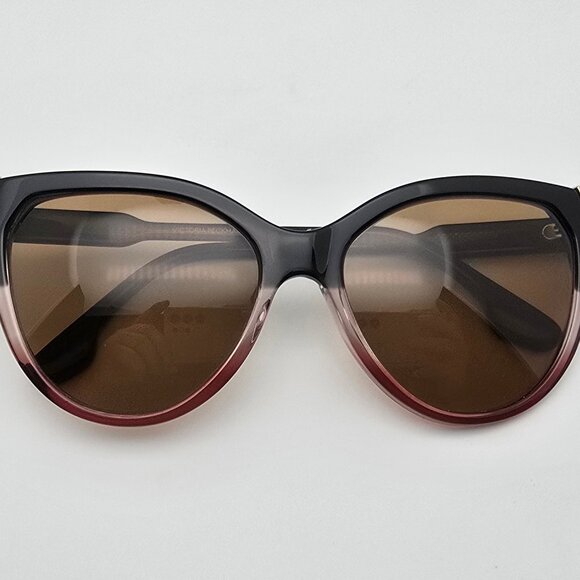 Victoria Beckham VB641S 039 Grey Rose Frame Polarized Brown Lens Sunglasses 57mm main image 4
